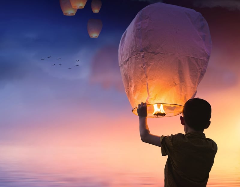 Sky Lantern Release
